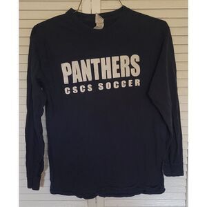 Black Long Sleeve Panthers Shirt by Gildan (M)